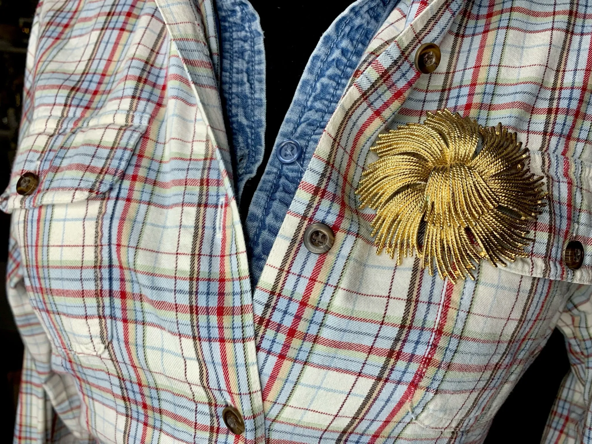 Vintage Crazy Horse Flannel Shirt