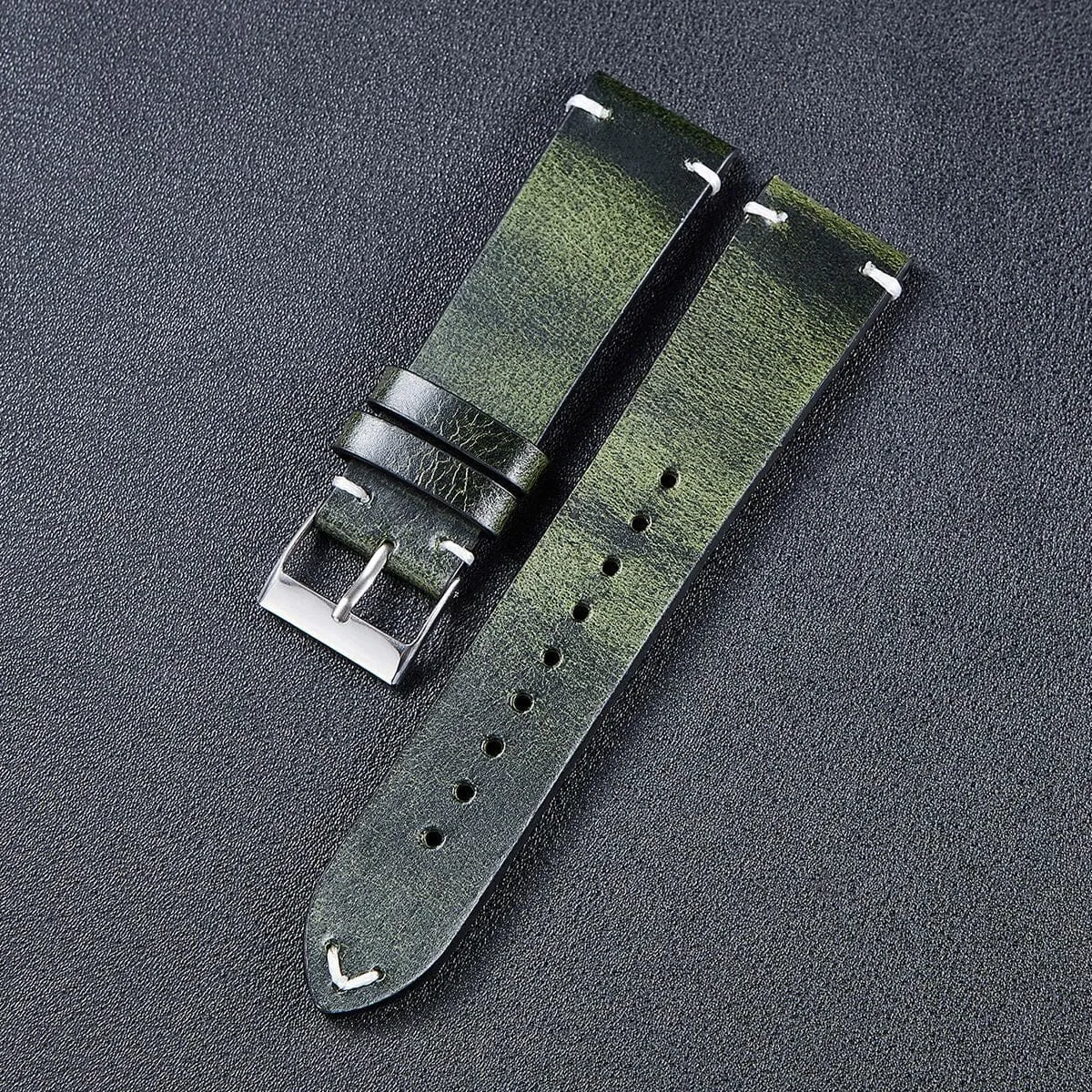 Vintage Oiled Leather Watch Straps Compatible with the Samsung Galaxy Watch 42mm