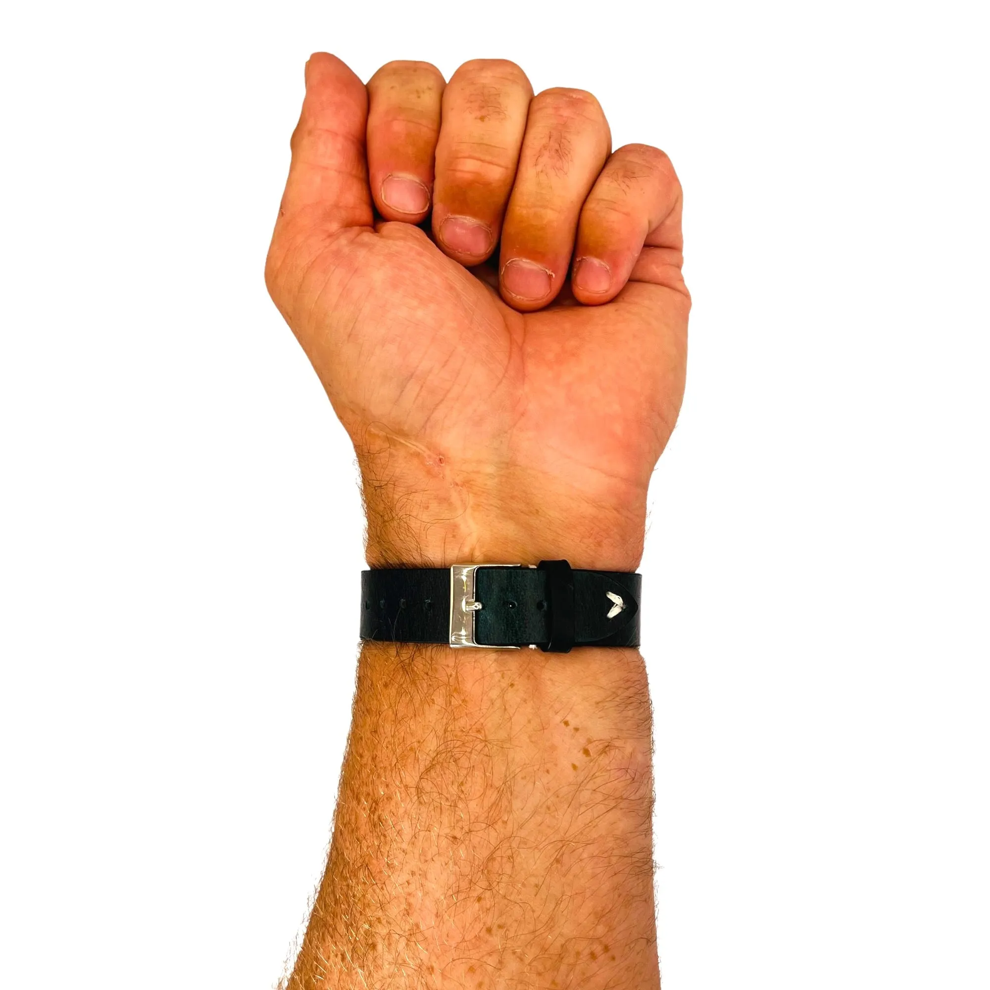 Vintage Oiled Leather Watch Straps Compatible with the Withings ScanWatch Horizon
