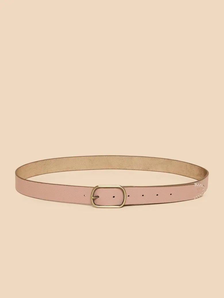 White Stuff Reversible Leather Belt M/L
