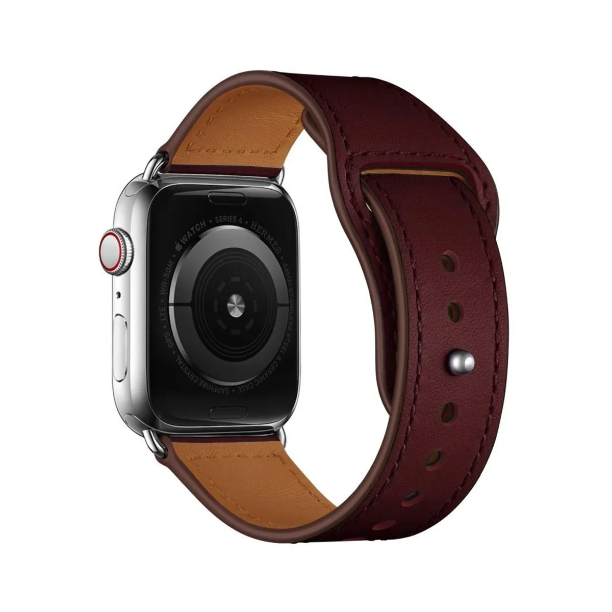 Wine Red Swift Leather Band