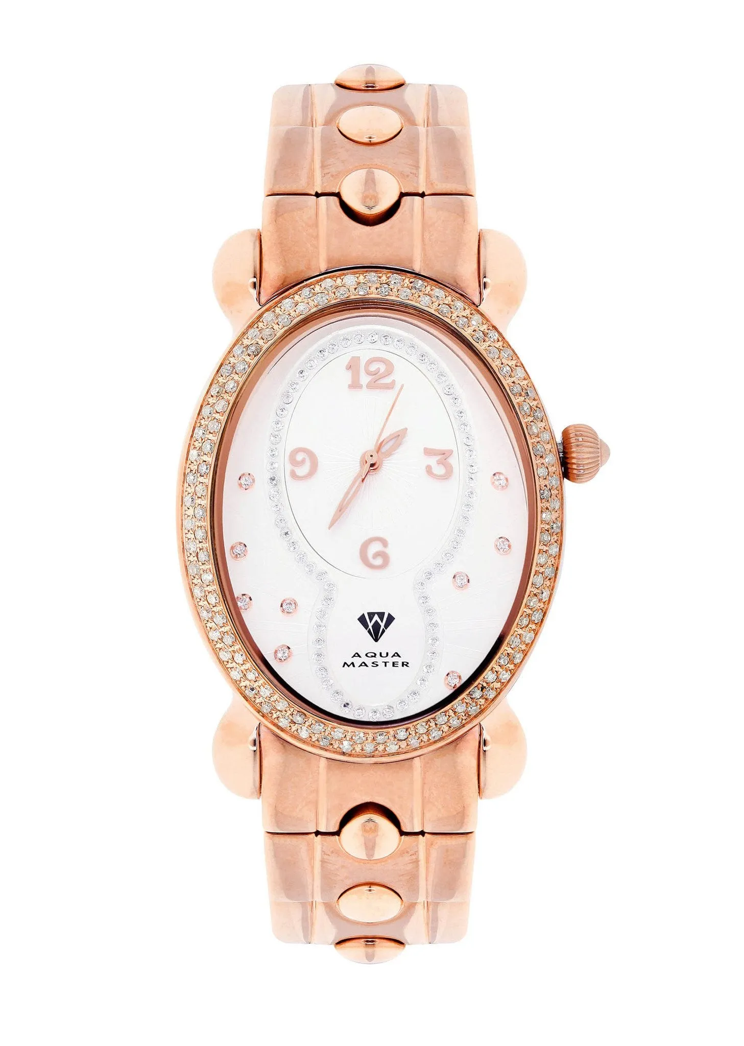 Womens Rose Gold Tone Diamond Watch | Appx 1.02 Carats