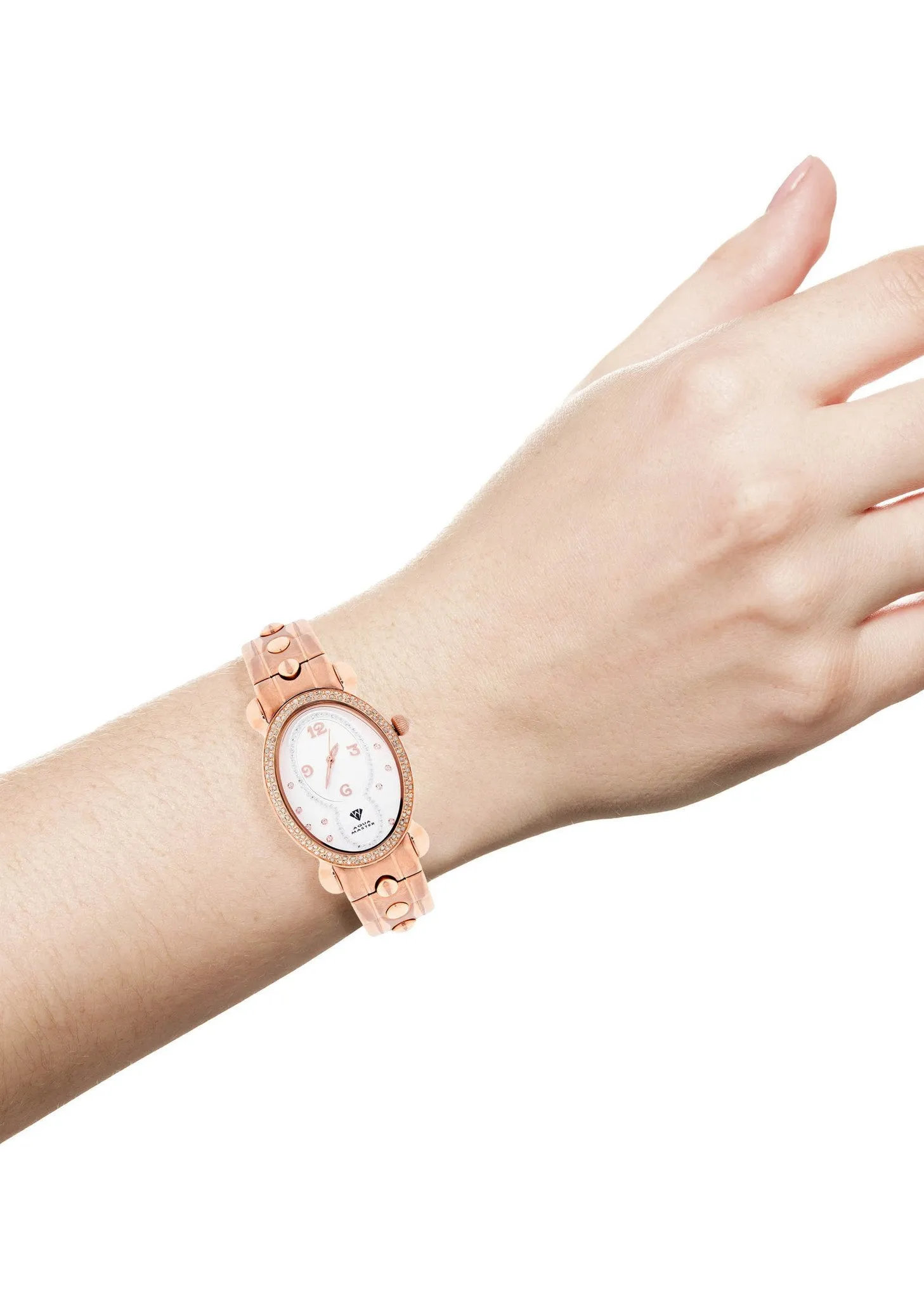 Womens Rose Gold Tone Diamond Watch | Appx 1.02 Carats