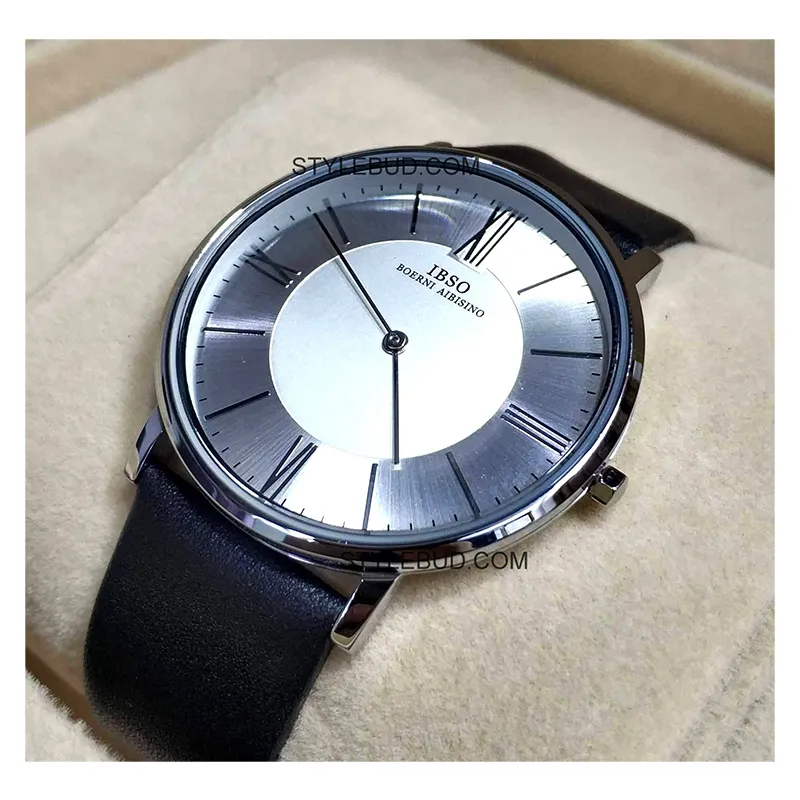 WW0021 IBSO Slim Leather Belt Watch B2222G