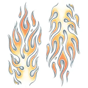 X-Tra Large Flames Tattoo FX
