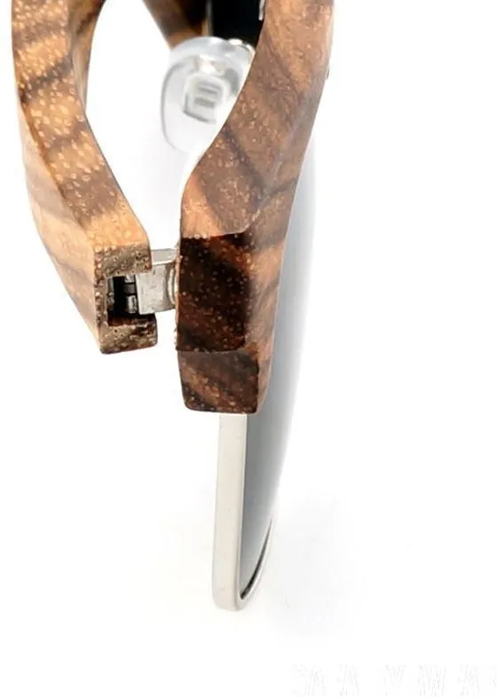 Zebra Wood  Luxury Sunglasses Unisex Handmade  Vintage