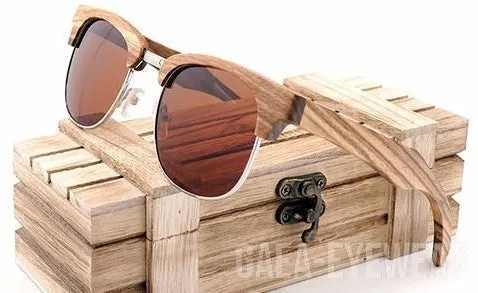 Zebra Wood  Luxury Sunglasses Unisex Handmade  Vintage