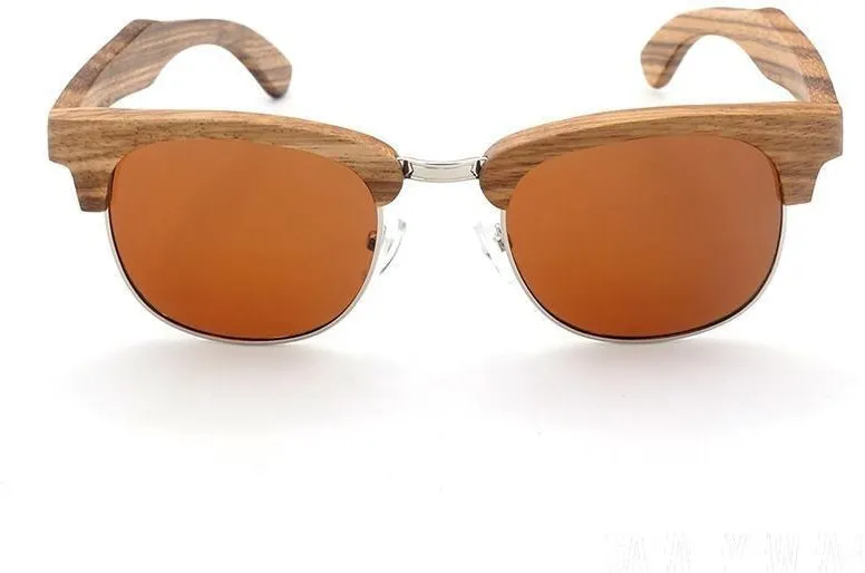 Zebra Wood  Luxury Sunglasses Unisex Handmade  Vintage